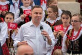 Andrzej Duda odwiedził gminę Korzenna. Spotkał się z mieszkańcami w Lipnicy Wielkiej [ZDJĘCIA]