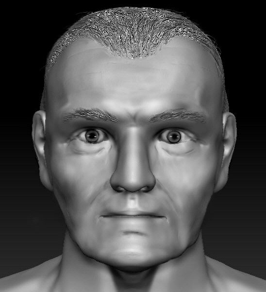 Policja prosi o pomoc w ustaleniu tożsamości mężczyzny, którego wygląd twarzy został zrekonstruowany na podstawie znalezionej czaszki