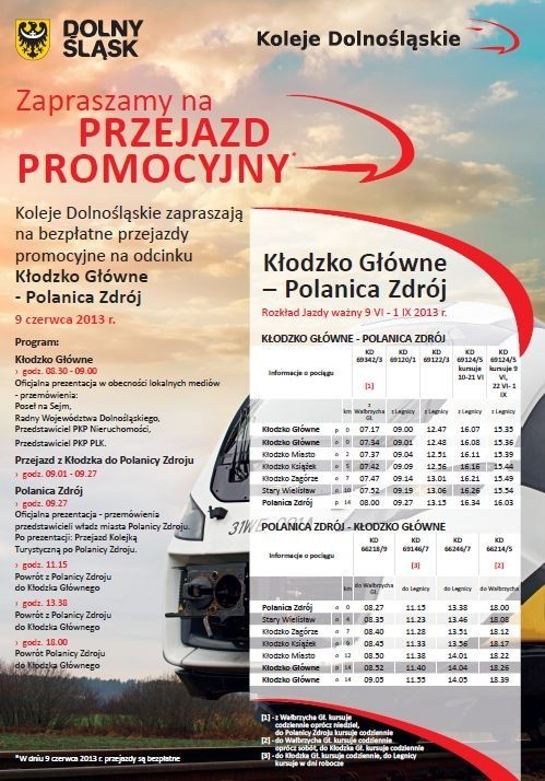 Pojedź szynobusem do Polanicy-Zdroju - [ROZKŁAD JAZDY]