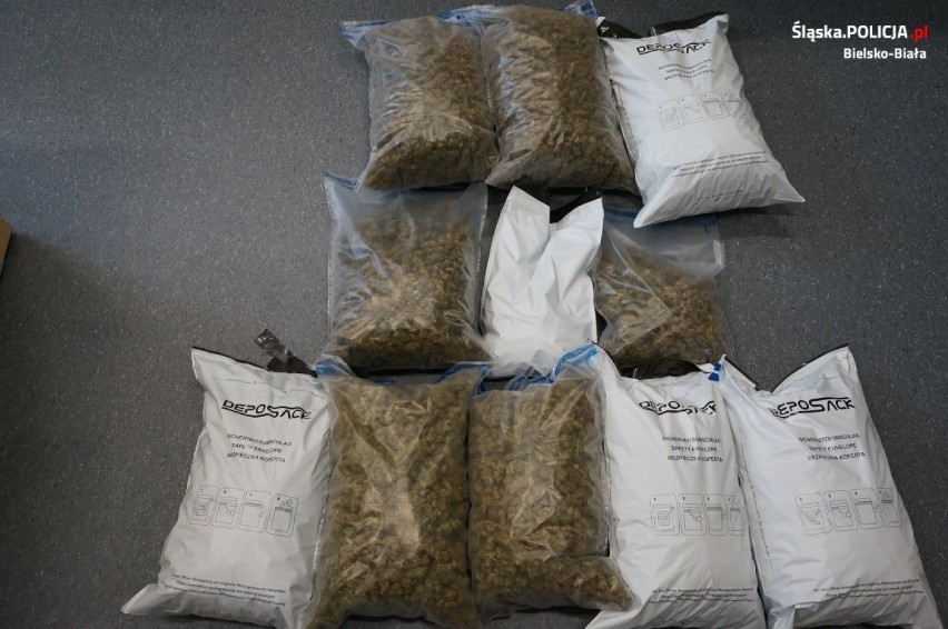 Policjanci z Bielska-Białej przejęli blisko 10 kilogramów marihuany i prawie 200 tabletek ecstasy