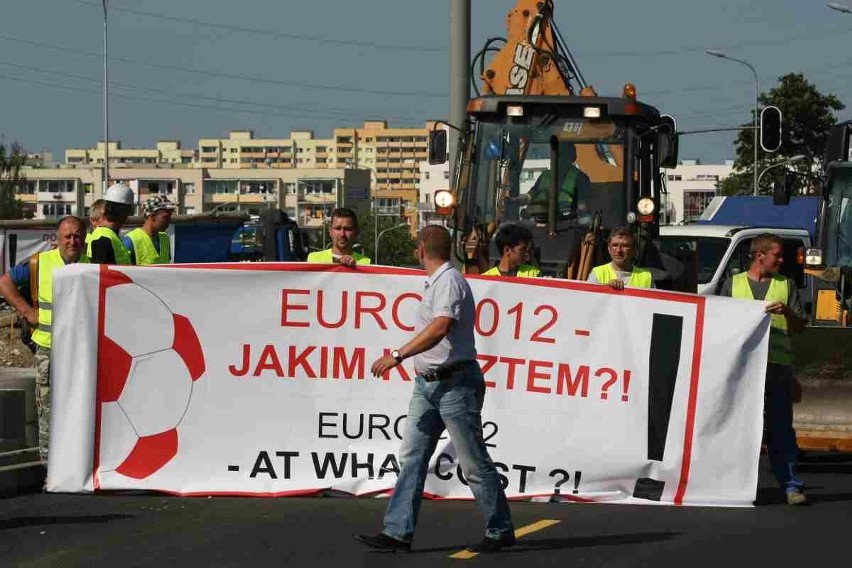 Pierwsza manifestacja podwykonawców Hydrobudowy Polska...