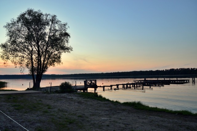 Tak wyglądał pomost na plaży Bielnik w Augustowie