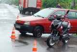 Wypadek w Mieszkowie: Motorowerzysta trafił do szpitala [ZDJĘCIA]