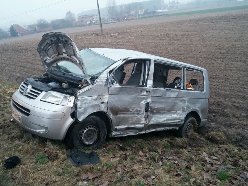 Wypadek na krajowej dziesiątce