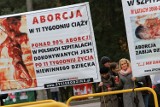Stop aborcji! Protest przed szpitalem w Toruniu [ZDJĘCIA]