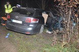 Wypadek koło Ostródy. Czołowo zderzyły się dwa auta [ZDJĘCIA]