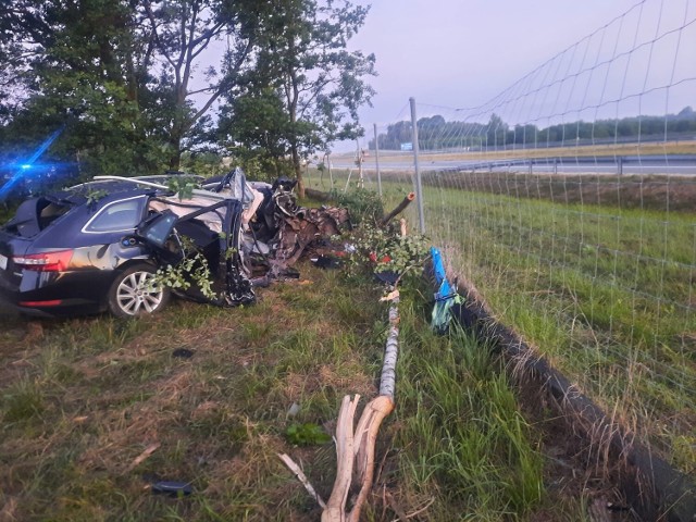 Do wypadku doszło na odcinku autostrady A4 w Zaczarniu w nocy z piątku na sobotę 17/18.06.2022 ok. godz. 3