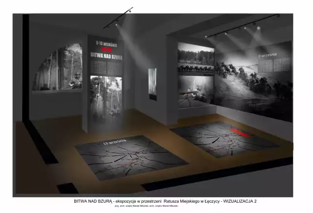 Tak zgodnie z wizualizacją może wyglądać Muzeum Bitwy nad Bzurą w Łęczycy