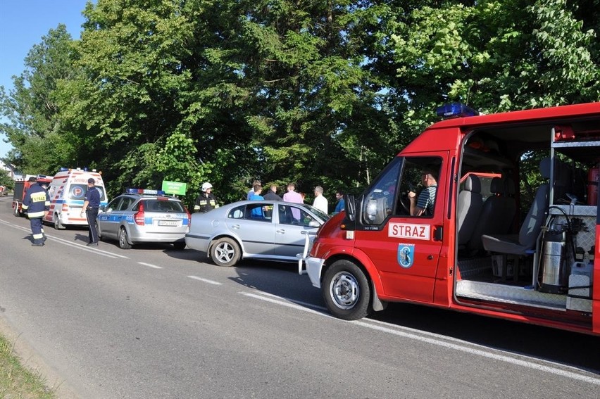 Wypadek w Mojuszu - zderzyły się dwa auta