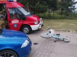 Kiełpino. Potrącona 15-letnia rowerzystka - dziewczyna trafiła do szpitala