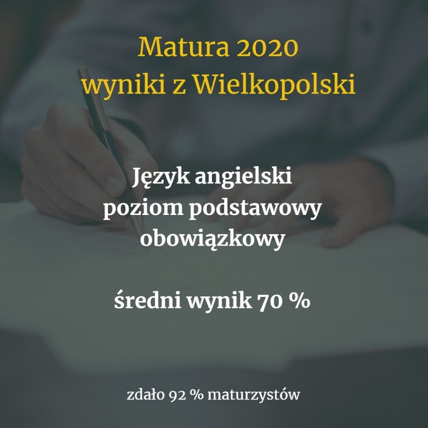 Sprawdź, średni wynik z matury z języka angielskiego, jaki...