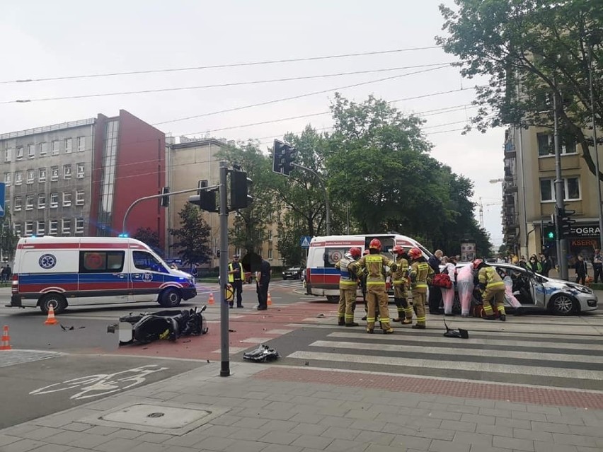 Wypadek na ul. Królewskiej w Krakowie