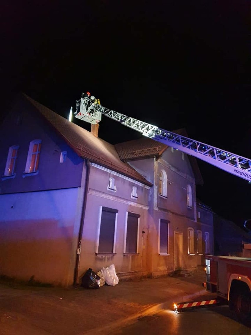 Pożar sadzy na ulicy Chodzieskiej w Budzyniu