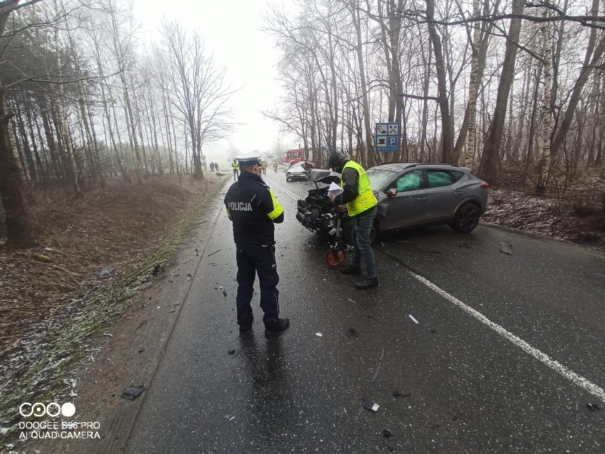 Śmiertelny wypadek w Dobryszycach. Nie żyje 73-letni mężczyzna. ZDJĘCIA