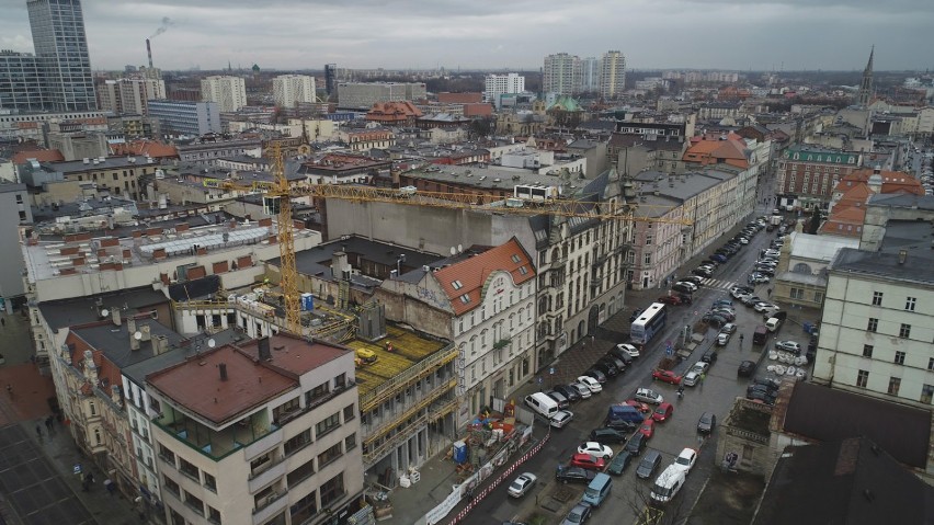 Trwa rozbudowa hotelu Diament w Katowicach NOWE ZDJĘCIA