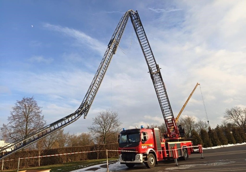 Drabina strażacka firmy Rosenbauer Polska