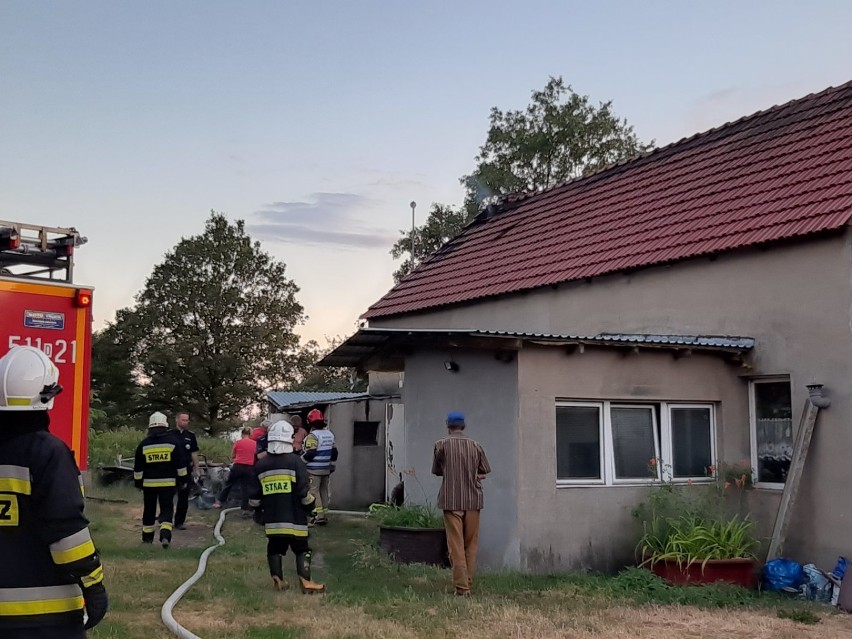Pożar domu w Sokołowicach (FOTO)               
