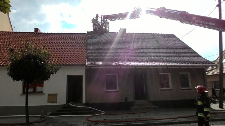 Pożar domu w Rostarzewie