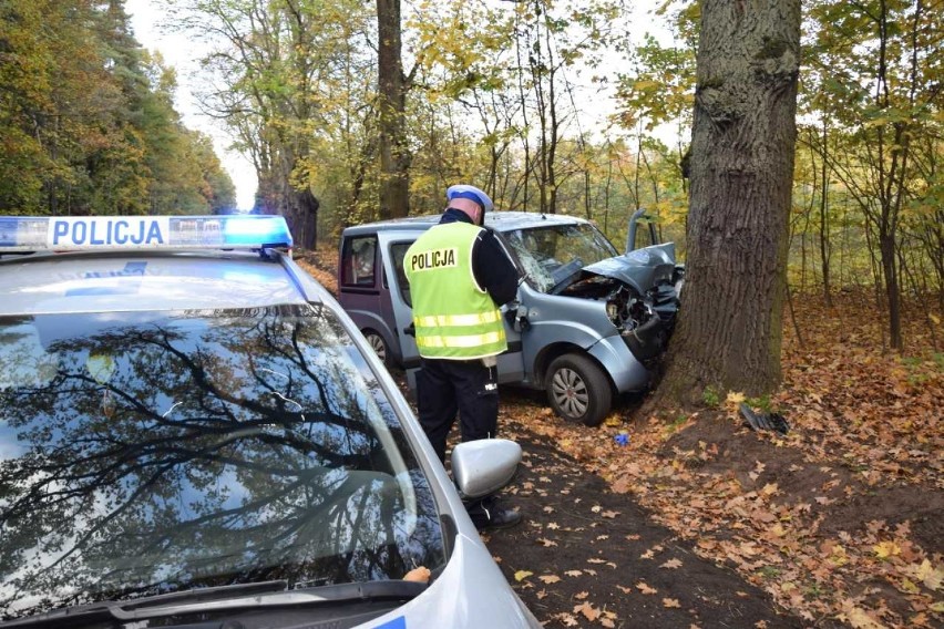 Tragiczny wypadek w Budziszewicach. Samochód  uderzył w  drzewo, nie żyje jedna osoba