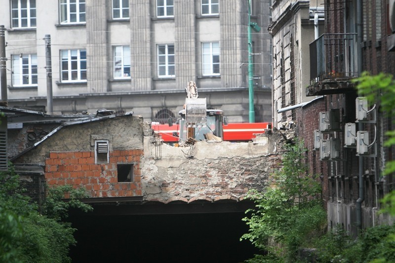 Przebudowa centrum Katowic - widok od strony ulicy Bankowej