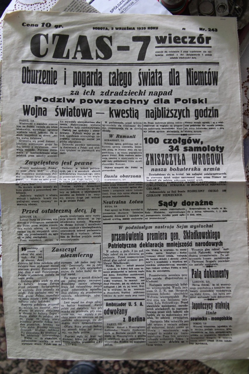 Tak gazety pisały o 1 września 1939 r. Ma je dąbrowianin [TEKSTY, FOTO]