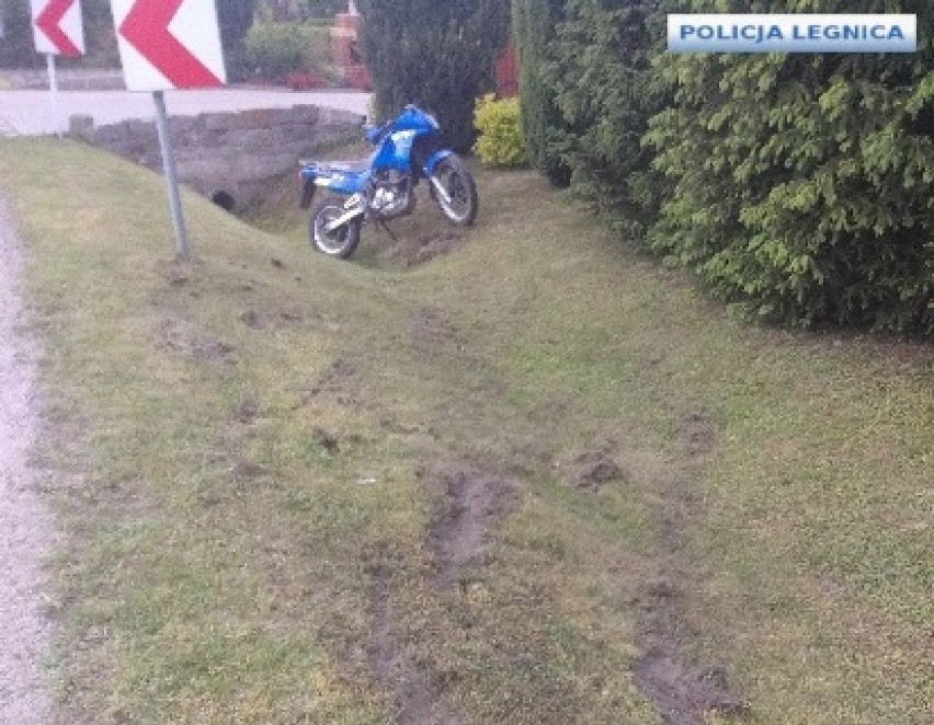 Pijany 35-letni motocyklista grasował w Miłkowicach   