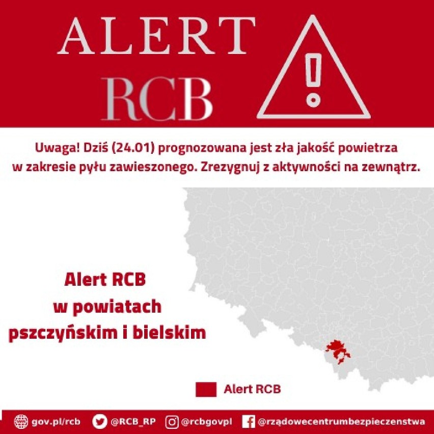 Alert RCB. W powiatach pszczyńskim i bielskim prognozowana...