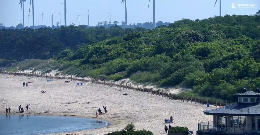 Darłówko na żywo. Pogoda zachęca do plażowania [zdjęcia]