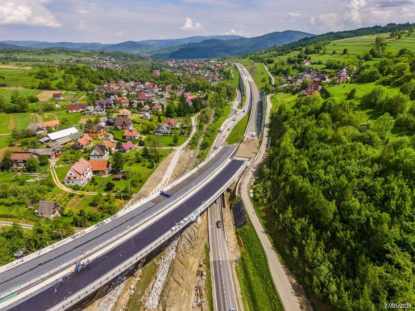 Budowa zakopianki, zdjęcia z przełomu maja i czerwca