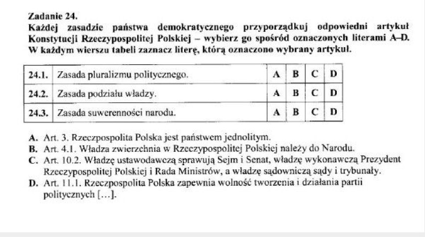 24 kwietnia część humanistyczna (język polski) egzaminu ...