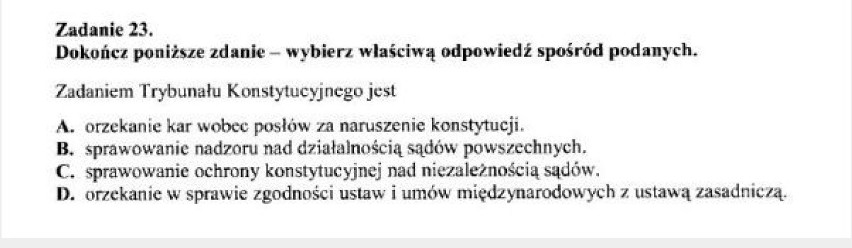 24 kwietnia część humanistyczna (język polski) egzaminu ...