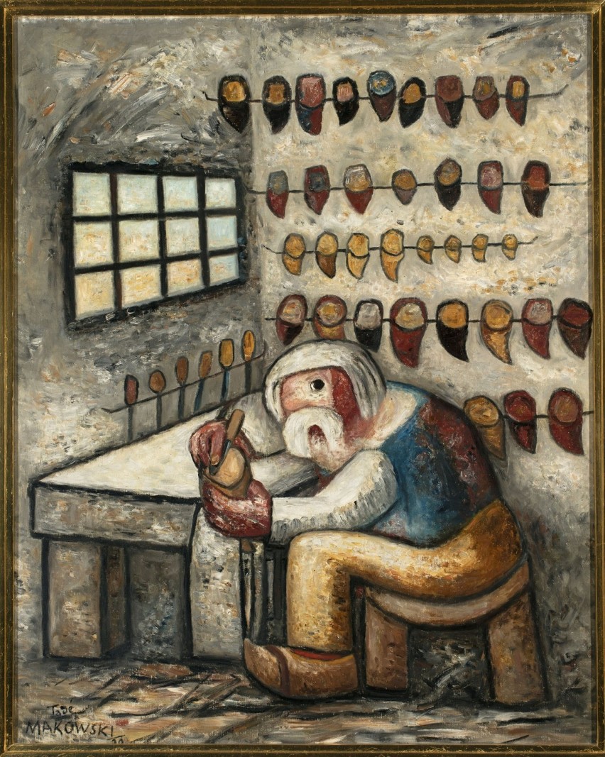 Obraz Tadeusza Makowskiego: „Szewc” 1930 r.