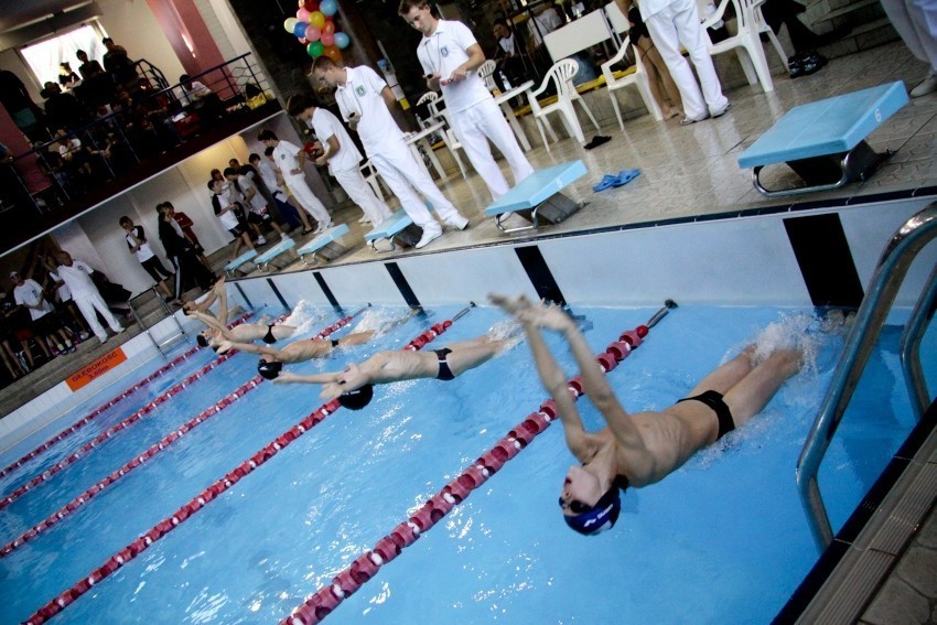 Młodzi pływacy z Europy w Pałacu Młodzieży [ZDJĘCIA]