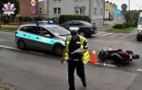 Wypadek w Kraśniku. Motorowerzysta w ciężkim stanie trafił do szpitala