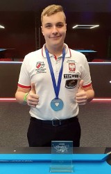 17-letni krakowski bilardzista Szymon Kural został wicemistrzem świata juniorów starszych w Klagenfurcie