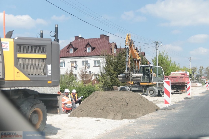 Utrudnienia na drodze w Łochocinie. Koniec remontu w lipcu 