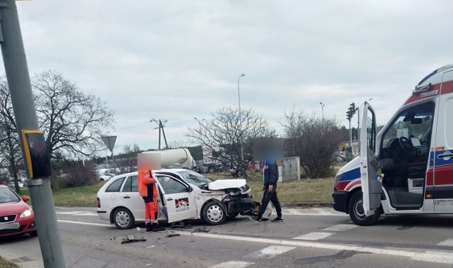 Zdjęcie z miejsca zdarzenia na kieleckim Białogonie.