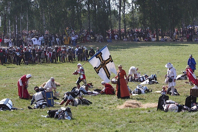 Grunwald. Inscenizacja bitwy z 1410 roku - dużo zdjęć