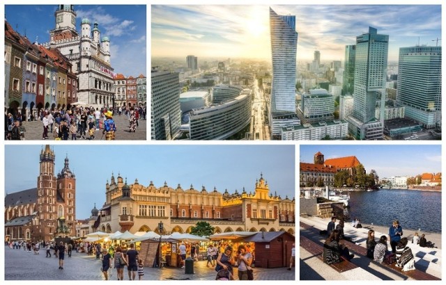 W naszej galerii prezentujemy 10 największych miast w Polsce pod względem liczby ludności. Oczywiście miejsce pierwsze zajmuje Warszawa, jako jedyne miasto w kraju, w którym liczba mieszkańców przekracza milion. W Polsce poza stolicą mamy tylko cztery miejscowości, gdzie żyje ponad pół miliona ludzi. Zestawienie powstało na podstawie danych Głównego Urzędu Statystycznego - stan na 1 stycznia 2021 roku. Przejdź dalej i sprawdź, gdzie w Polsce mieszka najwięcej osób --->
