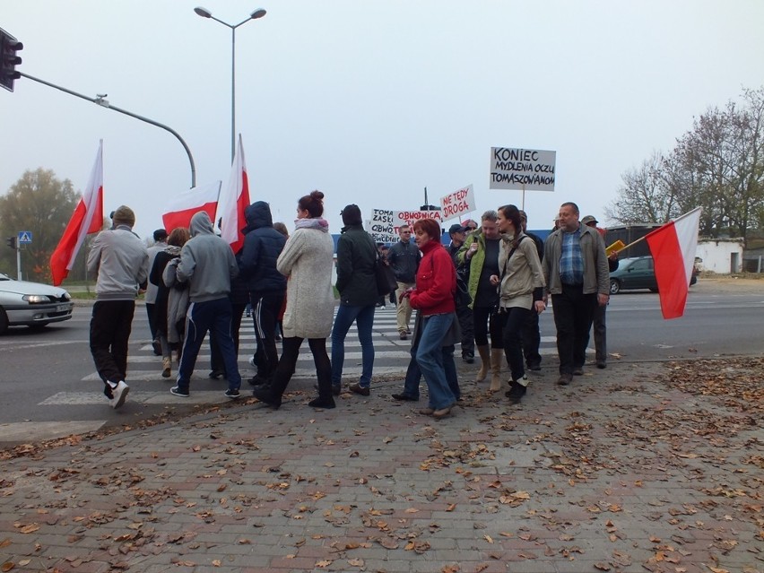Protest w Tomaszowie Lubelskim: blokowali krajową 17-stkę w...