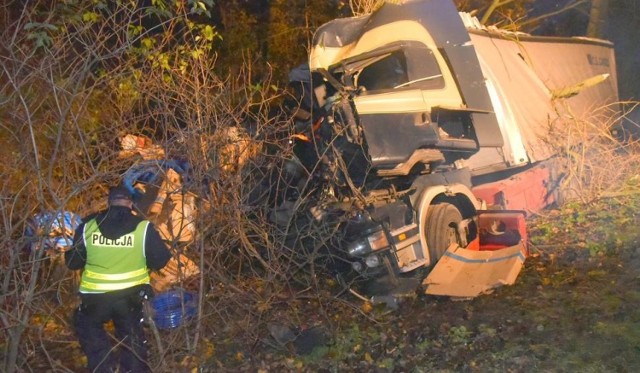 Wypadek na trasie Chojnice-Tuchola, 4.11.2016