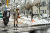 Leszno. Wiele chodników nie zostało odśnieżonych w mieście. Piesi mają problem. Za to mogą posypać się mandaty [ZDJĘCIA]