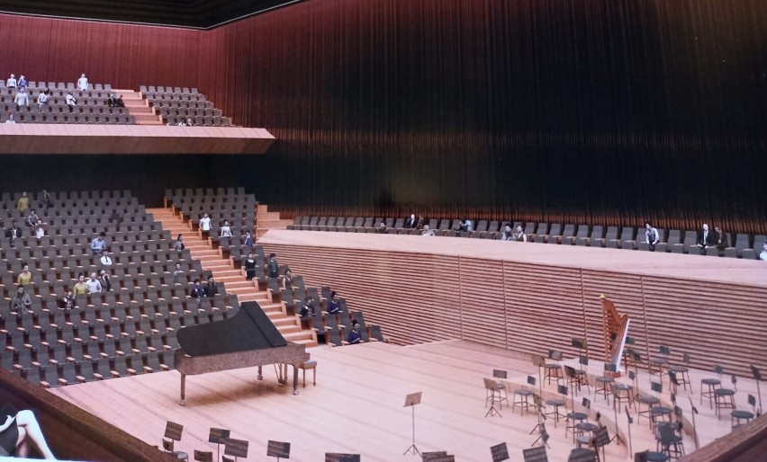 Wizualizacja sali koncertowej w Filharmonii po przebudowie....