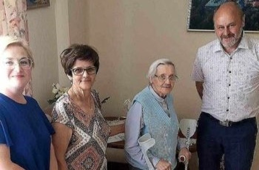 101. urodziny Janiny Kulig były okazją do złożenia życzeń od...