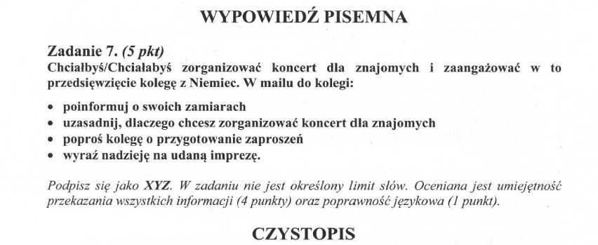 NIEMIECKI MATURA 2013 już 21 maja. Uczniowie napiszą maturę...