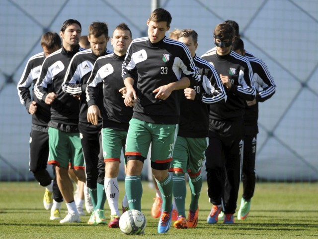 Legia Warszawa trenuje przed meczem z Wisłą Kraków.