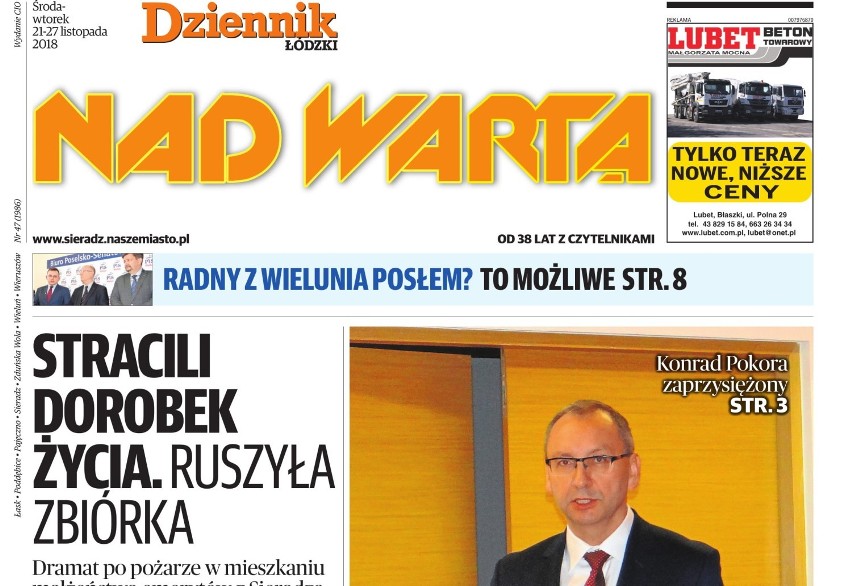 Czytaj dzisiaj w Nad Wartą                                  