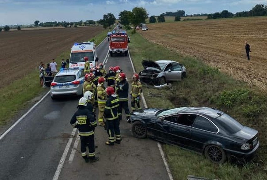 Pawłowo Skockie: wypadek dwóch pojazdów