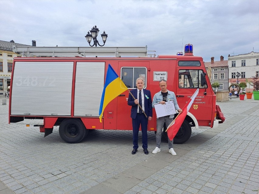 Żywiec. LKS Łucznik przekazuje wóz strażacki ukraińskiemu miastu Bracław!