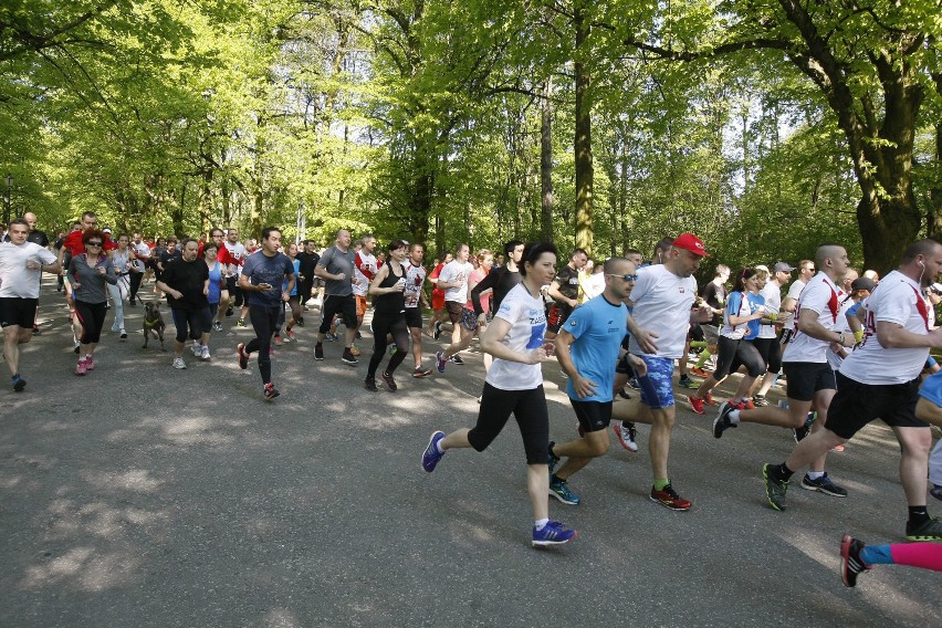 Parkrun Łódź. Bieg w parku Poniatowskiego - 7 maja 2016